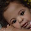 Angelbaby Lifelike Cute Reborn Black Baby Doll, 21 Inch African Ameircan Newborn Girl Baby Doll Look Real Life Soft Body Biracial Baby with Curly Hair Doll Gift Sets view 4
