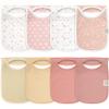 8-Pack Baby Bibs for Boys, Girls - Pullover Bibs for Drooling Teething Baby Girl & Boy Toddler, Newborn, Soft & Absorbent, Cute Colors, Large Torso Coverage Keep Infant Clean & Dry (Butterflies) view 1