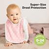 8-Pack Baby Bibs for Boys, Girls - Pullover Bibs for Drooling Teething Baby Girl & Boy Toddler, Newborn, Soft & Absorbent, Cute Colors, Large Torso Coverage Keep Infant Clean & Dry (Butterflies) view 2