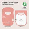 8-Pack Baby Bibs for Boys, Girls - Pullover Bibs for Drooling Teething Baby Girl & Boy Toddler, Newborn, Soft & Absorbent, Cute Colors, Large Torso Coverage Keep Infant Clean & Dry (Butterflies) view 3