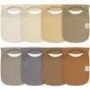 8-Pack Baby Bibs for Boys, Girls - Pullover Bibs for Drooling Teething Baby Girl & Boy Toddler, Newborn, Soft & Absorbent, Cute Colors, Large Torso Coverage Keep Infant Clean & Dry(Terracotta) view 1