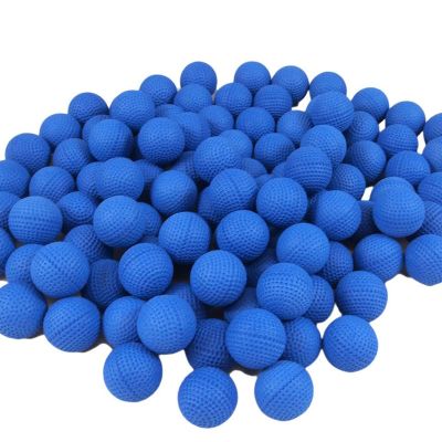 Mrisata Foam 50Pcs/100Pcs Round Foam Ammo Refill Replace Balls Pack Children Toy for Children (B)