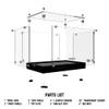 Custom-Sized Acrylic Display Case Personalized Display Box - Protect and Present Your Valuables (22in*22in*12in) view 3