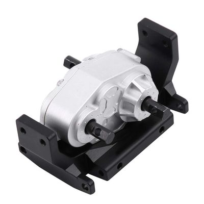 NDNCZDHC RC Gearbox, Metal Gearbox Transfer Case Upgrade Components Parts with Mount for SCX10 / D90 1/10 RC Crawler Car