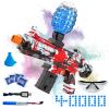 Electric Gel Ball Blaster, High Speed Automatic Splatter Ball Blaster with 40000+ and Goggles, JIFTOK Rechargeable Splatter Ball Toys for Outdoor Activities Shooting Game Party Favors-Red view 1