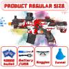Electric Gel Ball Blaster, High Speed Automatic Splatter Ball Blaster with 40000+ and Goggles, JIFTOK Rechargeable Splatter Ball Toys for Outdoor Activities Shooting Game Party Favors-Red view 2