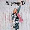 21st Birthday Banner Its Giving 21 Banner Black for Her Him Twenty First Birthday Decorations Party Supplies view 4