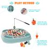 Fishing Game for Kids Magnetic Fishing Set for Toddlers with 45 Fish and 4 Poles Rotating Fish Board with Music Educational Fine Motor Skill Activity for Boys and Girls 3 Years+ view 3