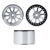 Benedict Harry 2.2" Aluminum Beadlock Wheel Rims for 1/10 RC Axial SCX10 Wraith 90048 90018 RR10 TRX4 Crawler car(Silver) view 3