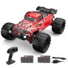 GoolRC 9500E RC Cars, 1:16 Scale Remote Control Car, 4WD 40KM/H High Speed RC Truck, 2.4GHz All Terrain Off Road Climbing Car, Full Scale RC Car with 2 Batteries for Adults (Red) view 1