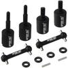 HobbyMarking RC Car Aluminum Dog Bone Drive Joint Shaft Set for Tamiya TT-01 TT-01D TT-02 Chassis 1/10 On-Road Car Upgrade Parts view 3