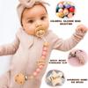 Personalized Pacifier Clip with Name, Engraved Wood Star Pacifier Clip Gift for Boys Girls(Star) view 3