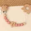 Personalized Pacifier Clip with Name, Engraved Wood Star Pacifier Clip Gift for Boys Girls(Star) view 4