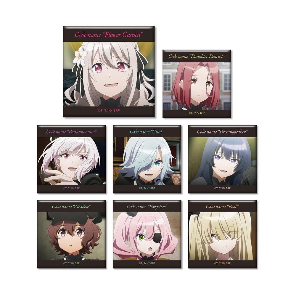 TV Anime Spy Classroom Trading Scene Square Can Badge Set of 8 Box