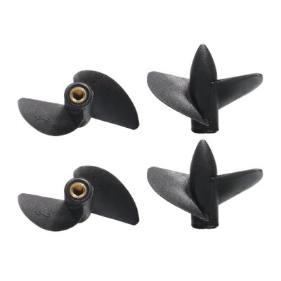 2Pair Dia 35/39/42/45mm Nylon 2-Blades Propeller Copper Core Forward Reverse Semi-immersed Paddle M4 Thread Shaft for RC Model Ship Electric Boat (2pair D42xP29.5mm)