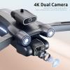 GoolRC Drone with Camera for Adults 4K UHD, Foldable Mini RC FPV Drone, RC Quadcopter with Obstacle Avoidance, Optical Flow Positioning, Dual Cameras, Brushless Motor with 2 Batteries view 2