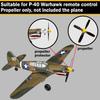 LEAMBE 3 Sets of 4-Blade Propeller Spare RC Plane Propellers Compatible with P51 Mustang & P40 Warhawk Remote Control Airplane Nose Cone view 3