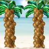 100 Pcs Palm Tree Leaves Balloons Coconut Balloons Set 10 Foil Green Coconut Tree Leaves Balloon 90 Brown Latex for Hawaii Luau Tropical Party Birthday Baby Shower (Stylish Color) view 1