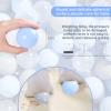 Heopeis Ball Pit Balls Pack of 100 - Ball Phthalate Free BPA Free Crush Proof Plastic Ball, Play Balls for Ball Pit Babies Kids Children Birthday PartiesTent Party.(Blue/Grey/Transparent) view 3