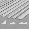 iLAND Miniature Dollhouse Accessories on 1:12 Scale 18pcs Wooden Dollhouse Trims & Skirting Board & Moulding Cornice 17 Long (Classic White) view 1