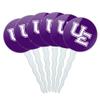 University of Evansville Primary Logo Cupcake Picks Toppers Decoration Set of 6 view 1