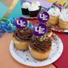 University of Evansville Primary Logo Cupcake Picks Toppers Decoration Set of 6 view 4