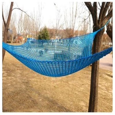Climbing Cargo Net 5mm Thick 5cm mesh Treehouse net Double Layers Playground Safety Net Climbing Cargo net Cargo Rope net Used for Treehouse Accessories (Color : Blue, Size : 3X3m)