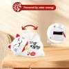 Solar Powered Lucky Cat, Cute Maneki Neko Lucky Cat Figurines Lying Waving Beckoning Fortune Fengshui Decor for Home Car Solar Powered(#1) view 4