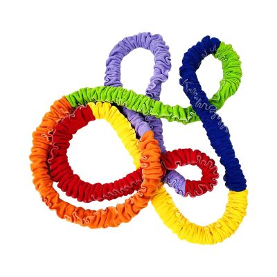 rockible Elastic Cooperative Stretchy Band Differrnt Length Entertainment Toy Multi Color Durable Exercise Band Loop for Outdoor Activities Child, 3M