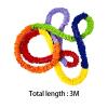 rockible Elastic Cooperative Stretchy Band Differrnt Length Entertainment Toy Multi Color Durable Exercise Band Loop for Outdoor Activities Child, 3M view 2