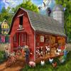 SUNSOUT INC - The Old Red Barn - 300 pc Jigsaw Puzzle by Artist: Tom Wood - Finished Size 18" x 24" - MPN# 23064 view 3