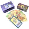 Jayiaine Tarot Cards for Beginners,Gold Foil Waterproof Cards, with Guidebook Fortune Teller Game Set for Family Reunion Expert Reader for Christmas Birthday, Red view 1