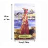 Jayiaine Tarot Cards for Beginners,Gold Foil Waterproof Cards, with Guidebook Fortune Teller Game Set for Family Reunion Expert Reader for Christmas Birthday, Red view 2