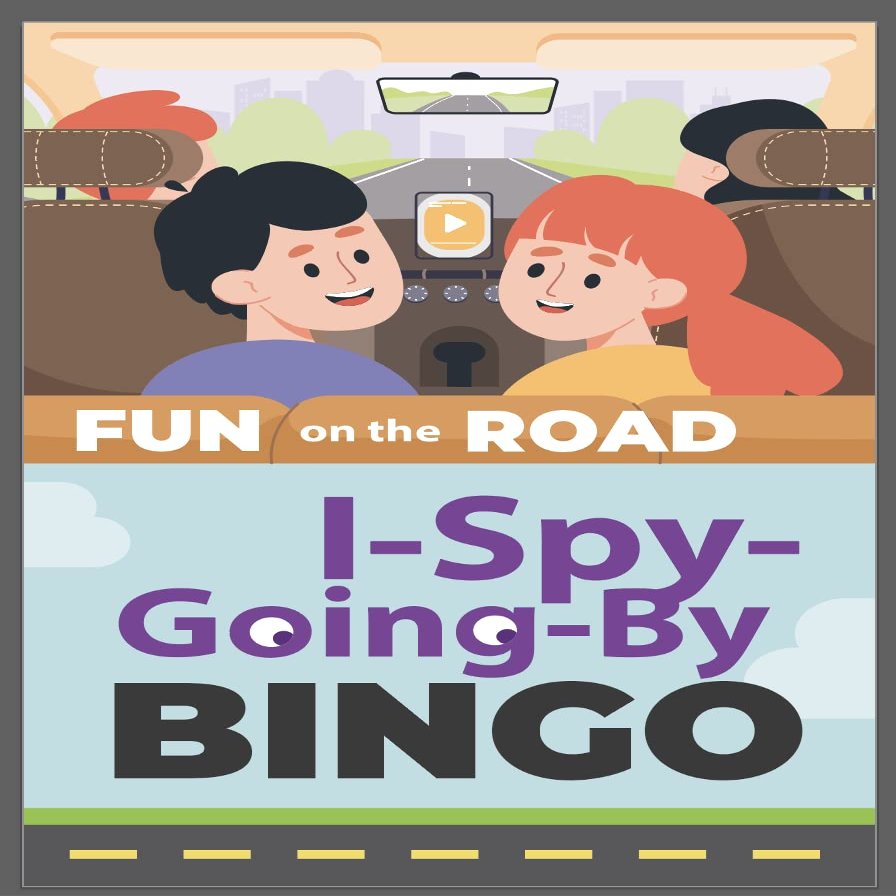 PAUSE INDUSTRIES I-Spy-Going-by Bingo Road Trip Travel Game