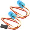 2Pcs Vgoohobby Multi-Function RC LED Flash Lights Alarm Lamp Flashing Rotating Beacon Light Compatible with 1/10 TRX4 SCX10 RC Crawler Car 1/14 Tamiya Tractor RC Truck (Blue) view 2