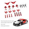 RiToEasysports Aluminum Alloy RC Upgrade Accessories Include RC Upper Lower Swing Arms Front Rear Steering Cup CVD Drive Shaft Suspension Bracket for WLtoys K969 1/28 RC Car (Red) view 3