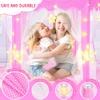 KIXINWA Pink Princess Tent for Girls, Kids Play Tent with LED Large Star Lights, Castle Playhouse Tent for Children Toddlers Indoor Outdoor Games, 5553 Inches view 4