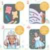 MindWare Oh So Fun! Fairy Sidewalk Chalk Set - Great Chalk For Toddlers Including Chalk Holders & Fairy Wing Stencils For Kids Ages 3+ view 2