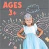 MindWare Oh So Fun! Fairy Sidewalk Chalk Set - Great Chalk For Toddlers Including Chalk Holders & Fairy Wing Stencils For Kids Ages 3+ view 3