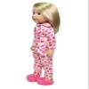 American Fashion World Pink Heart Pajamas for 14-Inch Dolls | Premium Quality & Trendy Design | Dolls Clothes | Outfit Fashions for Dolls for Popular Brands view 3