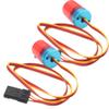 2Pcs Vgoohobby Multi-Function RC LED Flash Lights Alarm Lamp Flashing Rotating Beacon Light Compatible with 1/10 TRX4 SCX10 RC Crawler Car 1/14 Tamiya Tractor RC Truck (Red) view 2