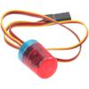 2Pcs Vgoohobby Multi-Function RC LED Flash Lights Alarm Lamp Flashing Rotating Beacon Light Compatible with 1/10 TRX4 SCX10 RC Crawler Car 1/14 Tamiya Tractor RC Truck (Red) view 3