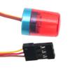 2Pcs Vgoohobby Multi-Function RC LED Flash Lights Alarm Lamp Flashing Rotating Beacon Light Compatible with 1/10 TRX4 SCX10 RC Crawler Car 1/14 Tamiya Tractor RC Truck (Red) view 4