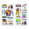Crayola Crayon Box Retro-Style Twist Spout Plastic Water Bottle Jug and Sticker Set For Personalizing | Holds 32 Ounces view 3