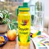 Crayola Crayon Box Retro-Style Twist Spout Plastic Water Bottle Jug and Sticker Set For Personalizing | Holds 32 Ounces view 4