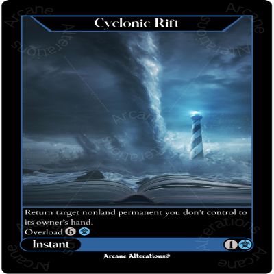 Cyclonic Rift - Altered Art Custom Card