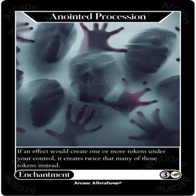 Arcane Alterations Anointed Procession - Altered Art Custom Collectible Card