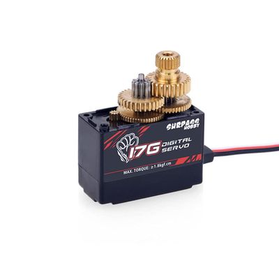 MOUDOAUER Micro Mini DC Servo 17g Metal Gear 1.5~1.8KG Digital Servo for 1/18 RC Plane Boat Car Replacement Part