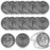Sureio 20 Pcs Yes No Challenge Coin Decision Maker Lucky Coin Kindness Coins Medallion Souvenir Divination Flip Metal Coins Holiday School Office Gift Party Game Supplies (Silver) view 1