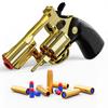 Xuyongjun Toy Gun Soft Bullet Toy Revolver, Can fire Sponge Bullets,with 40 Bullets,for Age of 6 7 8 9 10+ Years Old Kid Boys GirlsGold view 1